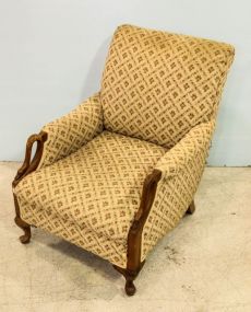 Goose Neck Upholstered Chair 