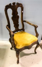 Carved Queen Anne Style Chair