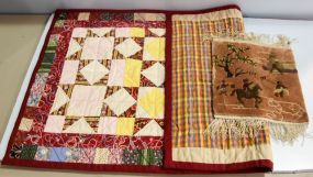 Lap Quilt & Mideastern Rug