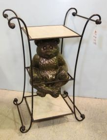 Metal Stand with Bear