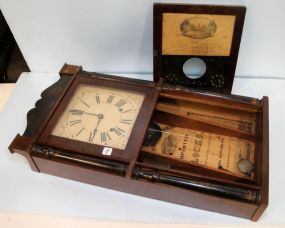 Hotchkiss Empire Reverse Painted Mantel Clock
