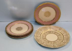 Four Royal Avery KPM Plates & Large Bavarian Plate