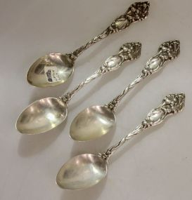 Four Watson Lily Spoons