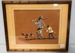 Pastel of African Americans Hunting by Harry Maddox