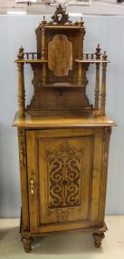 English Walnut Music Cabinet