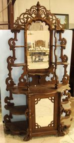 Walnut Victorian Etagere