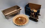 Bath Faucet, Pie Tray & Two Stainless Trays