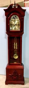 Painted Red Grandfather Clock