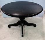 Black Lacquer Round Table 