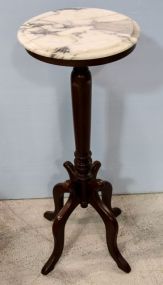 Victorian Style Marble Top Fern Stand