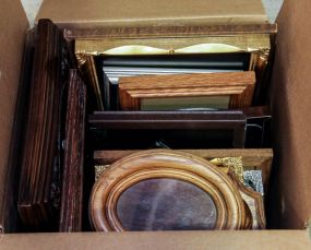 Box Lot of Various Size Frames