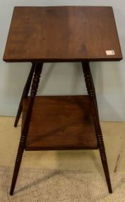 Small Antique Square Side Table