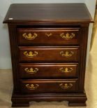 Mahogany Bracket Foot Nightstand 