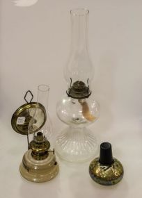 Clear Oil Lamp & Wall Hanging Oil Lamp