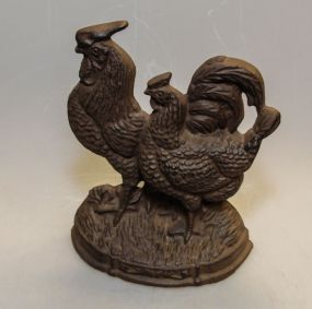 Iron Rooster Door Stop