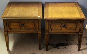 Pair of Thomasville One Drawer End Tables