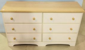 Painted White Double Dresser