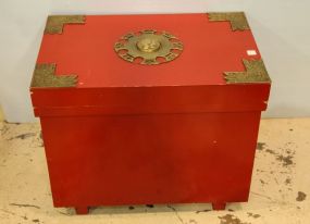 Red Lacquer Oriental Trunk