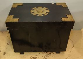 Black Lacquer Oriental Trunk