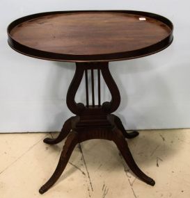 Mersman Harp Pedestal Lamp Table