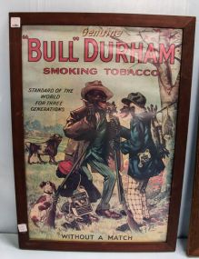 Framed Bull Durham Tobacco Print