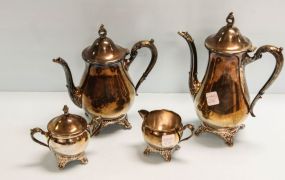 Four Piece Raimond Silverplate Tea Set