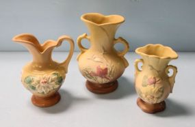Hull Pitcher & Two Vases
