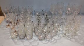 Fifty Eight Various Sized Glasses