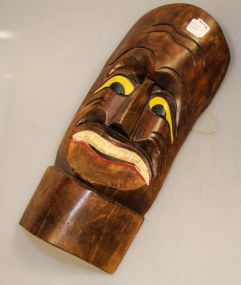 Painted Carved African Mask