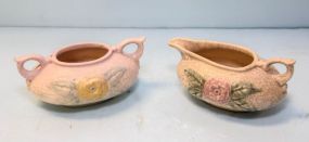 Hull Pottery Creamer & Sugar