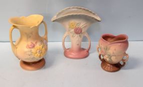 Three Pieces of Hull Pottery
