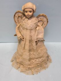 Porcelain Head Angel Doll