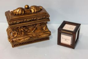 Bombay Picture Box & Gold Decorative Box