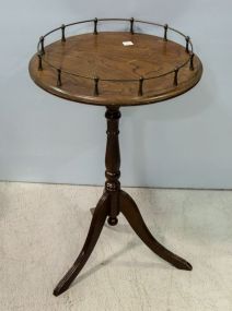 Brass Gallery Top Side Table