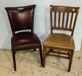 Two Padded Seat Chairs