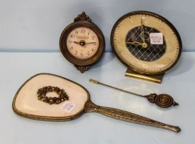 Hand Mirror, Mercedes Clock & Madame Giselle Clock