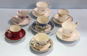 Seven Cups and Saucers