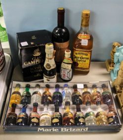 Marie Brizard Miniature Whiskey Bottles & Other Whiskey Bottles