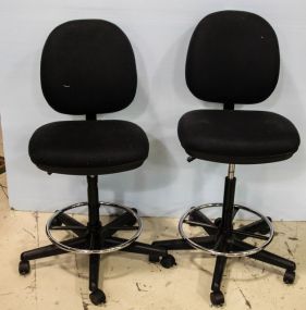 Two Swivel Bar Chairs