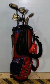 US Kids Golf Bag & Clubs 