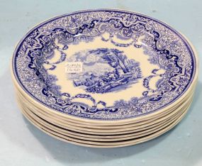 Nine Spode Plates