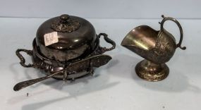 Silverplate Butter Dish & Nut Dish