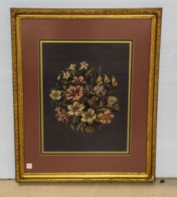 Large Floral Needlepoint 