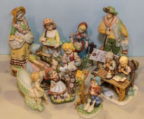 Group of Ten Bisque Figurines