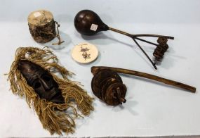 Carved Mask & Wood Items