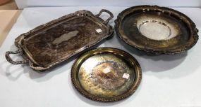 Three Silverplate Trays 