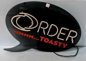 Mmm Toasty Order Neon Sign