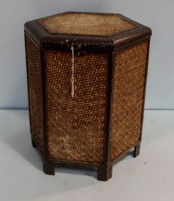 Wicker Style Six Sided Box