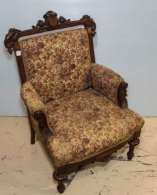 Walnut Victorian Arm Chair