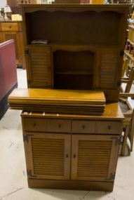 Small Ethan Allen Maple Hutch